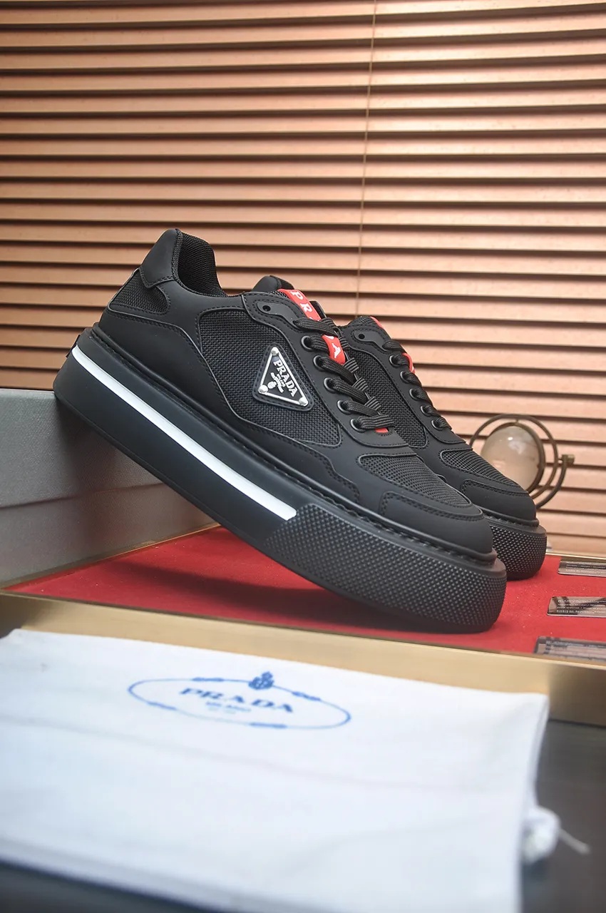 Men's shoes 💰580💶【PRADA】Top original, new season, high quality original goods, top imported calfskin with original imported glue, imported cowhide inside with original cowhide feet, original outsole! Quality guaranteed! Code 38-45 (45 customized)